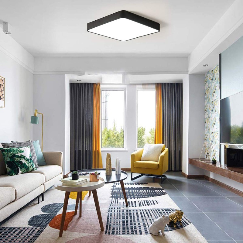 Ganeed 36W LED Ceiling Light,15.7 inch Square led Ceiling Light,Cool