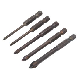 Juego de Brocas Diseño Cruzado Apertura Triangular de Carburo Brocas Eléctricas Torsión de Pared Azulejo Hexagonal Taladro de Vidrio única Cerámica Colgante Azulejos