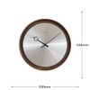 Elcomune NXT-J043 Disc Aluminum Wall Clock