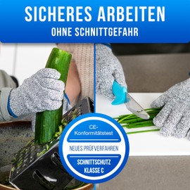 LauterSchutz® for children: Cut-Resistant Premium Gloves Made of Cross Fibre PE Fabric, Level 5 Cut Protection, Made in Germany, Children’s Sizes