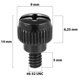 Poppstar 25x Thumb Screws for PC Case #6-32 x 6 mm