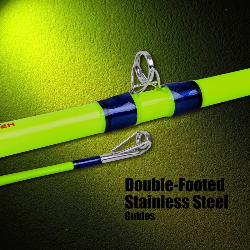Fiblink Catfish Fishing Rods, 1 Piece/2 Piece Catfishing Pole, Medium