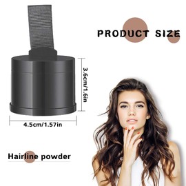 VIDSTW Root Powder Hair Powder Root Colour Hairline Powder Hair Powder Men Hair Powder Women Hair Powder Root Hair Powder for Hairline Concealing, Grey Hair Cover (Dark Brown)