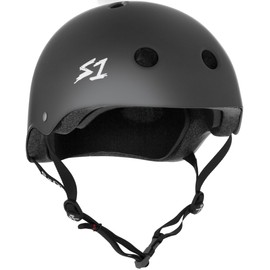 S1 Mega Lifer Helmet for Skateboarding, BMX, and Roller Skating - EPS Fusion Foam, CPSC & ASTM Certified - Dark Grey Matte Small (23")