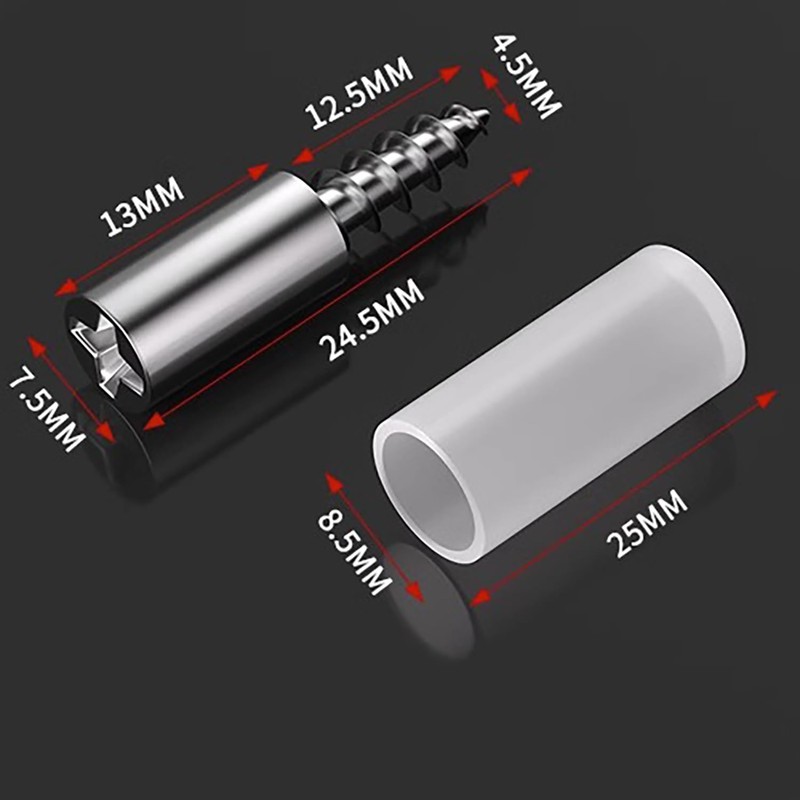 CTWHA 20PCS Self Tapping Screw Cabinet Laminate Bracket Set with