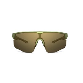 WarBird Deep State Polarized Sunglasses - Green Matte Frame w/Brown High Resolution Lenses - Protective Eyewear for Shooting & Outdoor Recreation