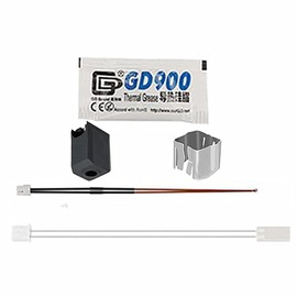 24V 48W Ceramic Heater Thermistor Kit High Temperature Sensor with 1pcs Fixing Clip and Thermal Conductive Silicone Grease Compatible with Bambu X1 X1-C Thermistor Hotend (for X1/X1-Carbon)