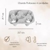 Porta Vasos De Cafe Biodegradable 4 Cavidades -75 Piezas-