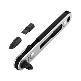 Bates- Mini Ratchet Wrench, 1/4" Magnetic 90 Degree Screwdriver, Black, Low Profile Right Angle Screwdriver for Tight Spaces