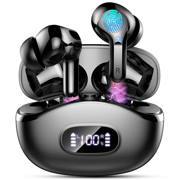 Bluetooth Headphones in Ear, Headphones Wireless Bluetooth 5.3 with ENC