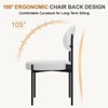 HOMMPA Boucle Dining Chairs Set of 4 Dining Chairs with