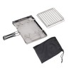 Camping Stove Toaster Foldable Portable Stable Structure Stainless Steel Outdoor