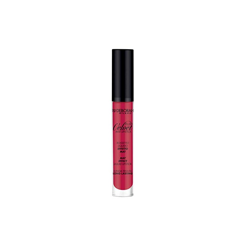 Deborah Milano Fluid Velvet Mat Lipstick No.21 Poppy Red Liquid