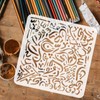 FINGERINSPIRE Arabic Alphabet Calligraphy Stencil 11.8x11.8 inch Messy Writing Stencil