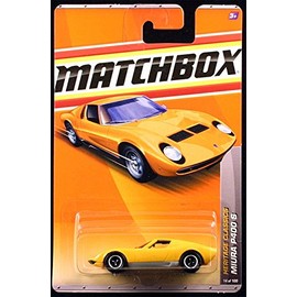 Miura P400 S * Yellow * Heritage Classics Series (# 1 of 12) Matchbox 2011 Basic Die-Cast Vehicle (# 14 of 100) by Matchbox