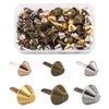 PandaHall 120pcs Bottom Stud Bag Feet 4 Colors Cone Studs