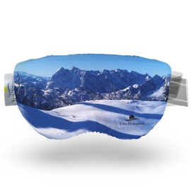 Two Horizons Ski Goggles Protective Cover | Protects Against Scratches | Microfibre Glasses Cleaning Cloth | Style with Smile | Ski Goggles Protective Cover | Ski Goggle Cover | Ski Goggles Protection