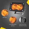 ANGU-OFFROAD Amber LED Pods, 2PCS 3 Inch 40W CREE LED