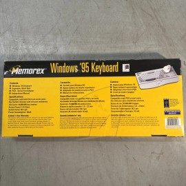 Memorex Windows 95/98 Computer Keyboard TS1000 Spillproof Design Quiet Keys PS/2