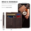 SERMAN BRANDS RFID Blocking Wallet Slim Bifold - Genuine Leather