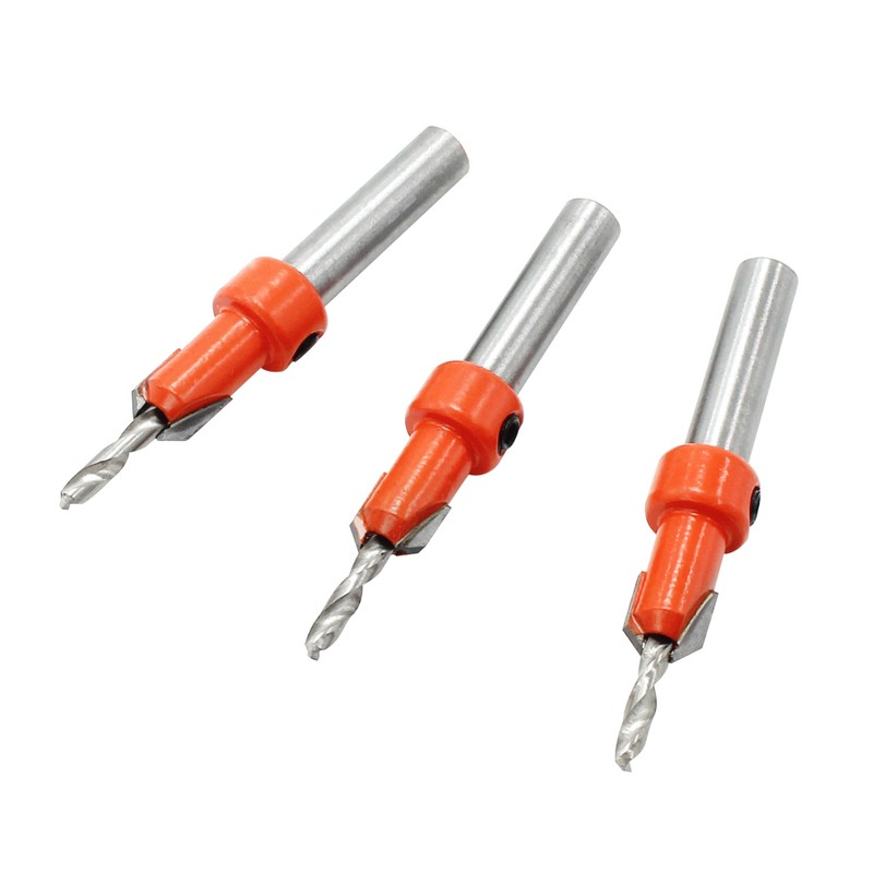 5pcs Countersink Drill Bit Woodworking Screws Chamfering Wood Hole Drills
