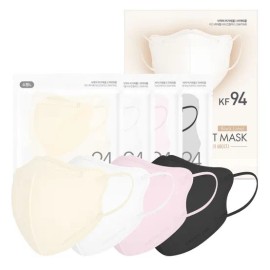 Charmzone 참존 KF94 뉴 톤업핏 블랙라벨 라이트 유아 어린이 키즈 마스크 25매+25매 Chamzone KF94 New Tone-Up Fit Black Label Light Infant Children's Kids Mask 25 sheets + 25 sheets
