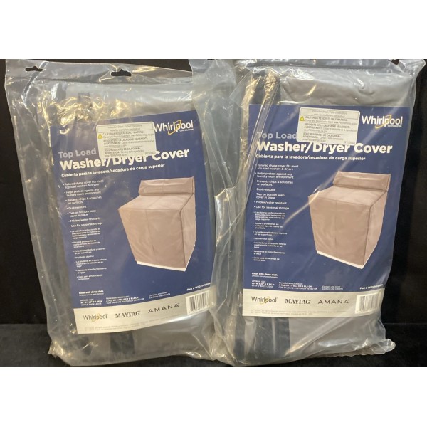 WHIRLPOOL Top Load Washer/Dryer Cover W10214580RP Lot Of 2 New