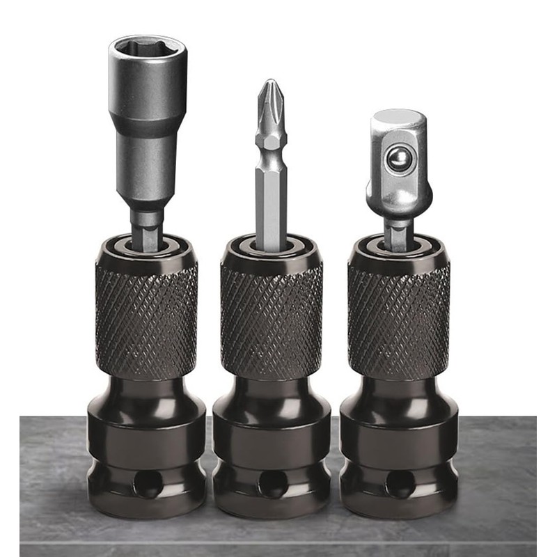 Pack of 2 Impact Wrench Bit Adapter, 1/2 Inch Square