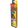Maped BlackPeps Lpiz de Grafito, Triangular, Mina Resistente, Gris, paquete