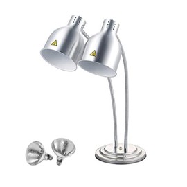 Kouwo Commercial Food Heat Lamp with Dual Bulbs Warming Food Lamp Restaurant Heat Light for Food Carving Station(Dual Food Warmer Lamp)