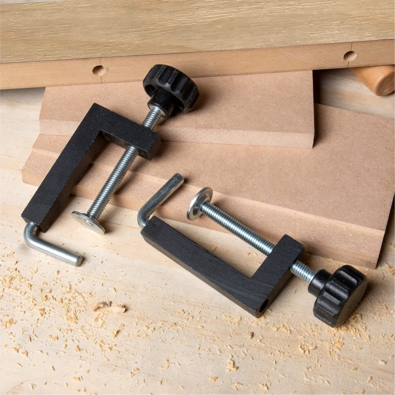 POWERTEC Universal Fence Clamps for Woodworking, Compatible with Table Saw,