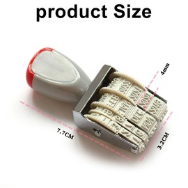 Egg Date Stamp, Egg Dating Set with Stamp, Date Rubber Stamp, Ideal for Farmers and Egg Sellers, for Chickens, Ducks, Geese and Turkey Eggs with Ink Pad