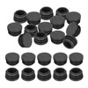 PATIKIL 7/8" Plastic Tubing End Caps, 24Pcs Round Hole Plug