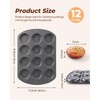 Muffin Top Pan, 12 Cavity Baking Pan for Muffin Tops,