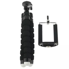 Amzer Flexible Octopus Bubble Tripod Holder Stand Mount for Smartphone, Camera - Black