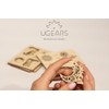 UGEARS 70046 U-Fidgets Gearsmas Pieces-Set of 4 Anti-Stress 3D Puzzle-DIY