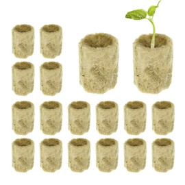 eupdd Rockwool Cultivation: 2 x 2.7 cm Rockwool Cube, Rock Wool Cube, Rock Wool Cultivation Cube, Hydroponic Seedling, Cylindrical Plant Plugs for Sowing, Planting, Hydroponic Cultivation, Pack of 60