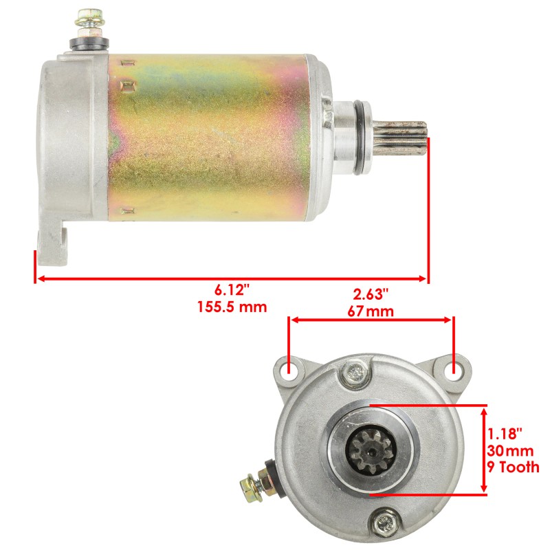 Caltric Starter & Relay for Bombardier Can-Am Commander 800 2011