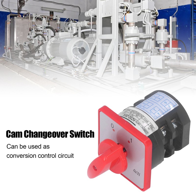 Changeover Switch PC Flame Retardant Combination Selector Switch 2 Sections