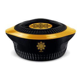 Milton Royal 3500 Insulated Inner Stainless Steel Casserole, 3.4 Litres, Black Gold | BPA Free | Food Grade | Easy to Carry | Easy to Store | Ideal For Chapatti | Roti | Curd Maker