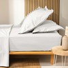 douceur d'intérieur, Biolina Fitted Sheet (140 x 190 cm) White,