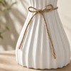8 Pack Plastic Vases Bulk, 7" Unbreakable White Origami Flower