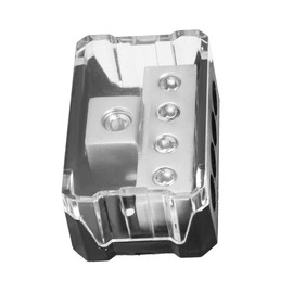 Bloque de distribución de energía 1 * 0GA Entrada 4 * 4GA Salida Bloque divisor Distribución de fuente de alimentación de para Audio para automóvil bloque de distribución de corriente