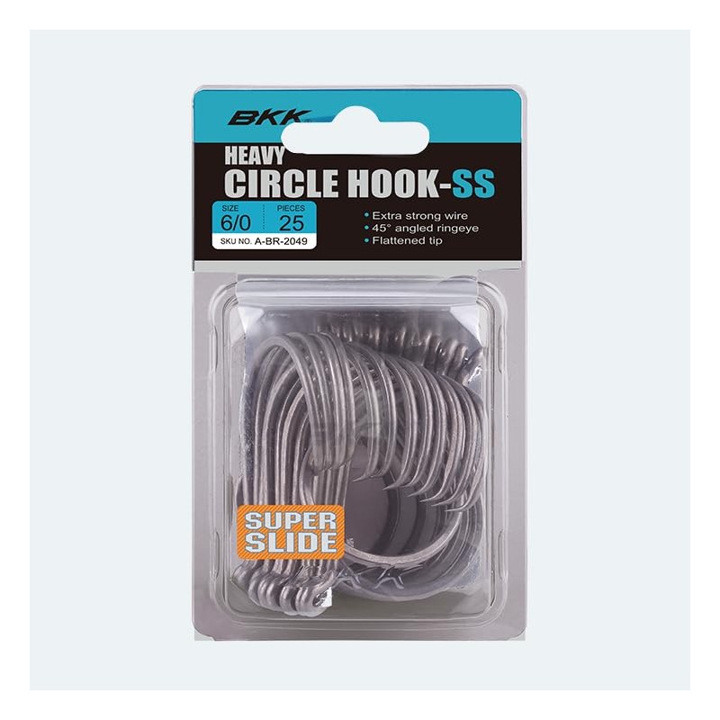 BKK Heavy Super Slide Circle Hooks Bulk Pack 3/0 Qty