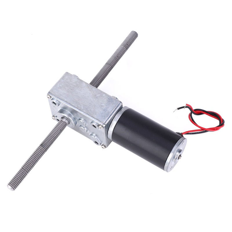 12V Dual Shaft Metal Gearbox Turbo Worm Speed Reduction Gear