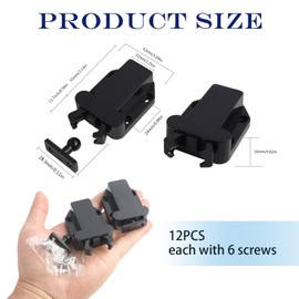 12 Pcs Touch Release Catch Latch Cupboard,Push to Open Door Catches for Cupboards and Drawers Durable ABS Push to Open Latch Mechanism,for Cabinet, Wardrobe, and Bookcase Doors