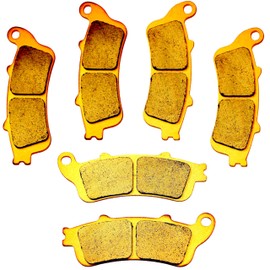 MC Brake Pads for Honda GL 1800 A ABS Goldwing 2001-2017/ VTX1800 2002-2011/ VFR 800 1998-2005/ ST 1100 1996-2002/ ST1300 2002-2007/ CBR 1100 XX 1997-2003 Sintered Copper Front Rear Brakes MC261F261R