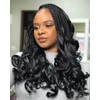 French Curly Braiding Hair 7 Packs 12 Inch Natural Black