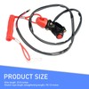 Downhill Motorcycle Kill Stop Switch, 7/8" 2-Wire Engine Kill Switch,