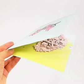 Cherry Blossom Tree Pop Up Card (Yellow) - Birthday, Retirement, Graduations, Thank You and Celebrations for Mom, Her, Girl, Wife | Pop Card Express